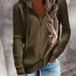 Damen Kapuzenpullover im eleganten Rippdesign mit praktischem Reißverschluss WW