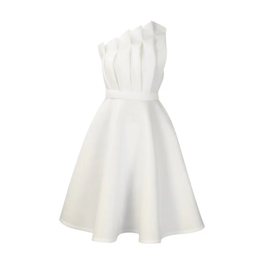 Elegantes Ärmelloses Formelles Damenkleid | Midi