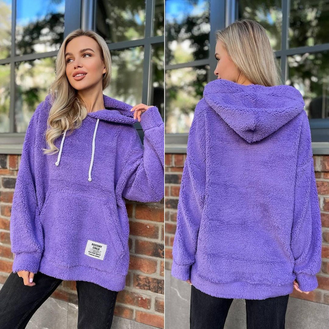 Damen Kuscheliger Kapuzenpullover aus Fleece WW