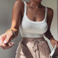 Rippstrukturiertes Damen Tank-Top mit figurbetontem Schnitt – Nea