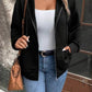 Damen gemütliche Kapuzenjacke aus strukturiertem Material WW