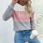 Damen Freizeit Hoodie mit strukturiertem Material und modischem Farbblockdesign WW
