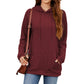 Damen Hoodie mit strukturiertem Muster und praktischer Kängurutasche WW