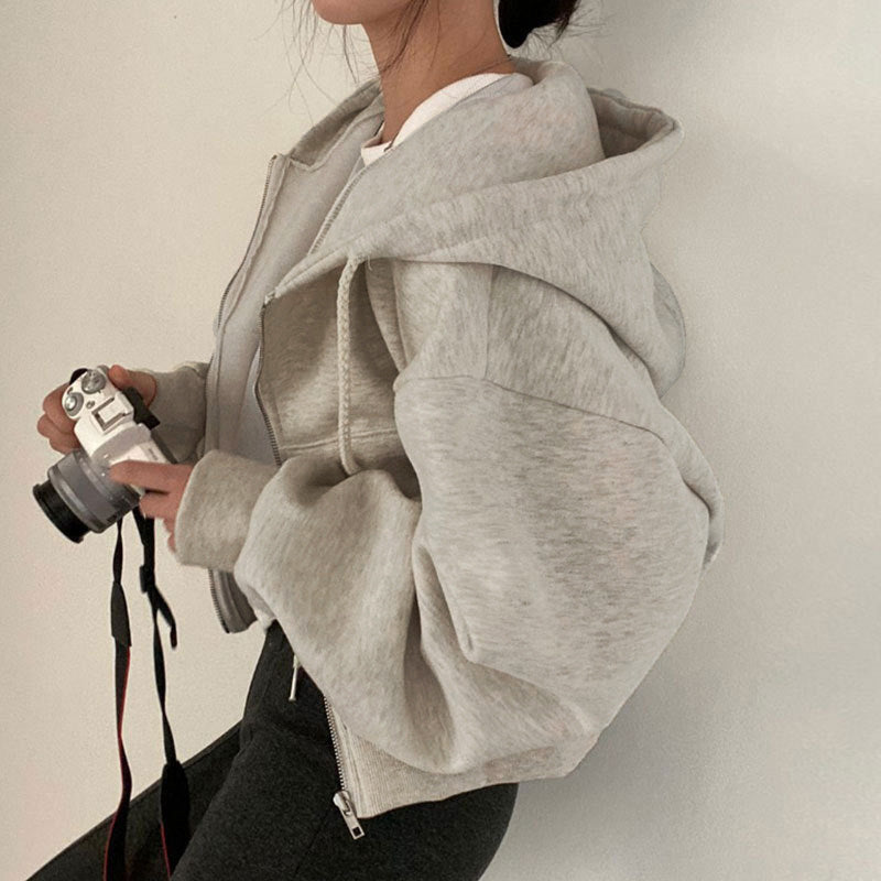 Damen Kapuzenpullover mit oversized Schnitt und praktischen Taschen WW