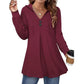Damen Kapuzenpullover mit Knopfleiste und ausgestelltem Schnitt WW