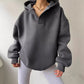 Damen oversized Kapuzenpullover mit modernem Stehkragen und weichen Materialien WW