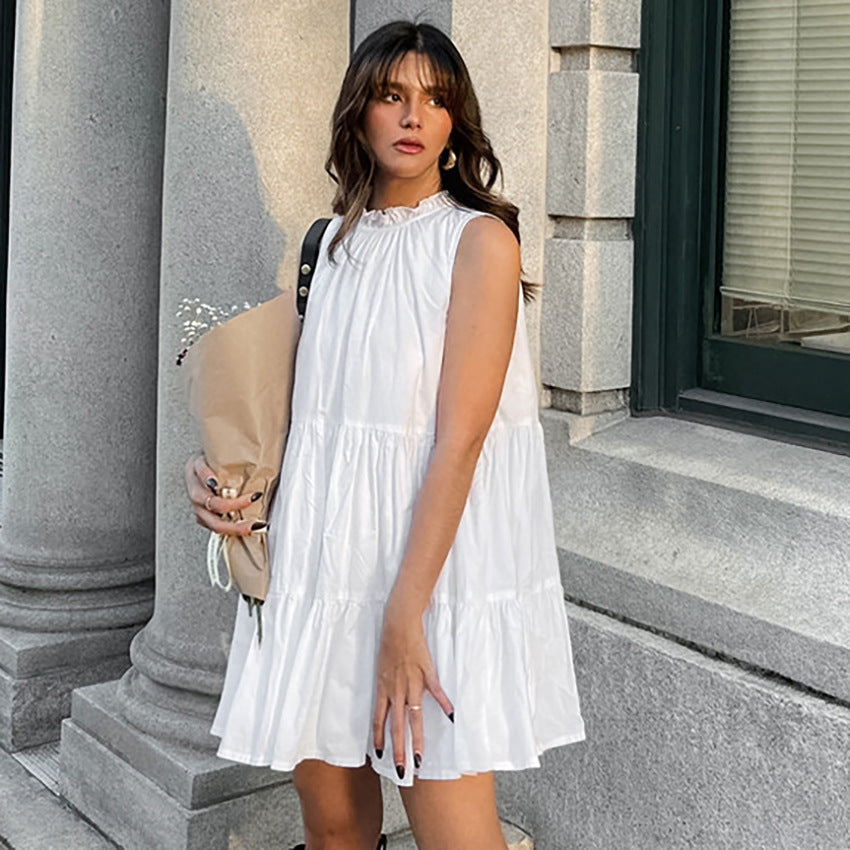 Leichte Damen A-Linien Kleid  für Sommer - Tófa