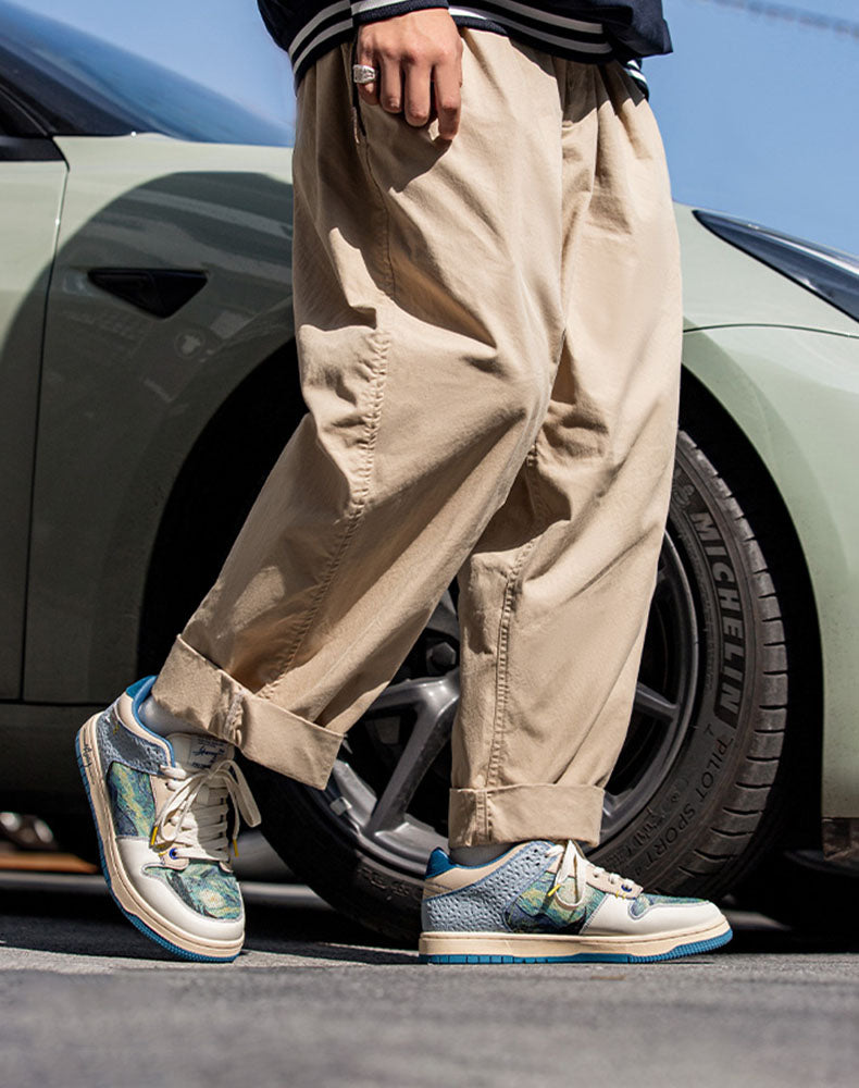 Künstlerische Unisex Sneakers mit Sternennacht-Design & Komfortsohle – Lior