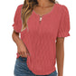 Luftiges & Stilvolles Damen Puffarm-Shirt mit Spitzenakzent – Noemi