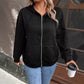 Damen gemütliche Kapuzenjacke aus strukturiertem Material WW