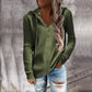 Damen Kapuzenpullover mit strukturiertem Rippdesign und praktischen Knopfdetails WW
