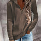 Damen Hoodie mit Reißverschluss und lässigem Rippenstrickdesign WW