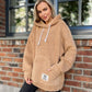 Damen Kuscheliger Kapuzenpullover aus Fleece WW