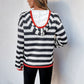 Damen Kapuzenpullover mit modernem Streifen-Muster und praktischem Kängurutasche WW