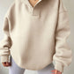 Damen oversized Kapuzenpullover mit modernem Stehkragen und weichen Materialien WW