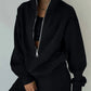 Damen lässiger Oversized-Hoodie und Jogginghose Set mit praktischem Reißverschluss WW