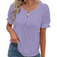 Luftiges & Stilvolles Damen Puffarm-Shirt mit Spitzenakzent – Noemi