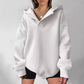 Damen oversized Kapuzenpullover mit modernem Stehkragen und weichen Materialien WW