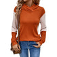 Damen Hoodie mit modernem V-Ausschnitt und strukturierter Ärmelgestaltung WW