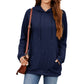 Damen Hoodie mit strukturiertem Muster und praktischer Kängurutasche WW