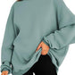 Damen oversized Kapuzenpullover mit seitlichen Schlitzen WW