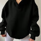 Damen oversized Kapuzenpullover mit modernem Stehkragen und weichen Materialien WW