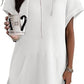 Damen lässiges Hoodie-Kleid mit praktischer Kängurutasche und Relaxed-Fit WW