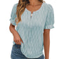 Luftiges & Stilvolles Damen Puffarm-Shirt mit Spitzenakzent – Noemi