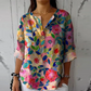 Florale Damen Bluse Langarm
