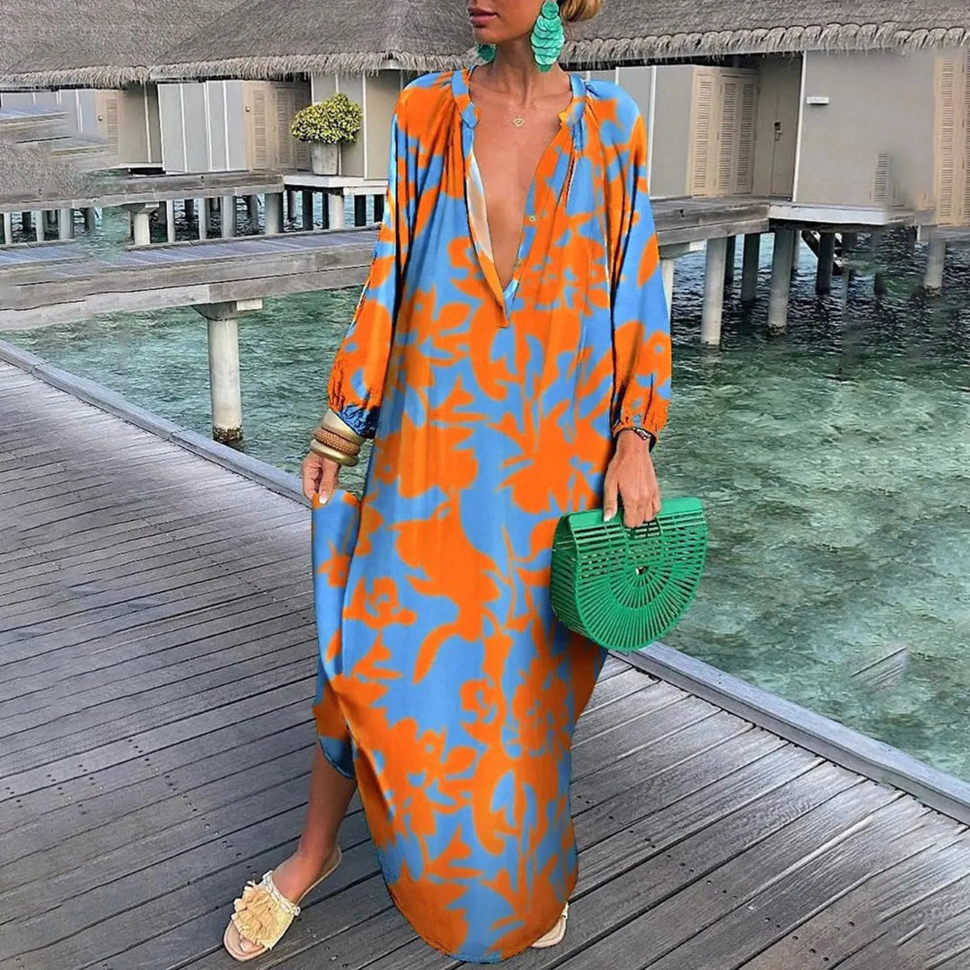 Boho Maxi-Kleid: Luftiges Sommerkleid im Bohemian-Chic Stil