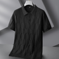 Jacquard Kurzarm Herren Poloshirt