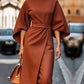 Damen Kleid mit Puffärmeln - Elegant & Festlich