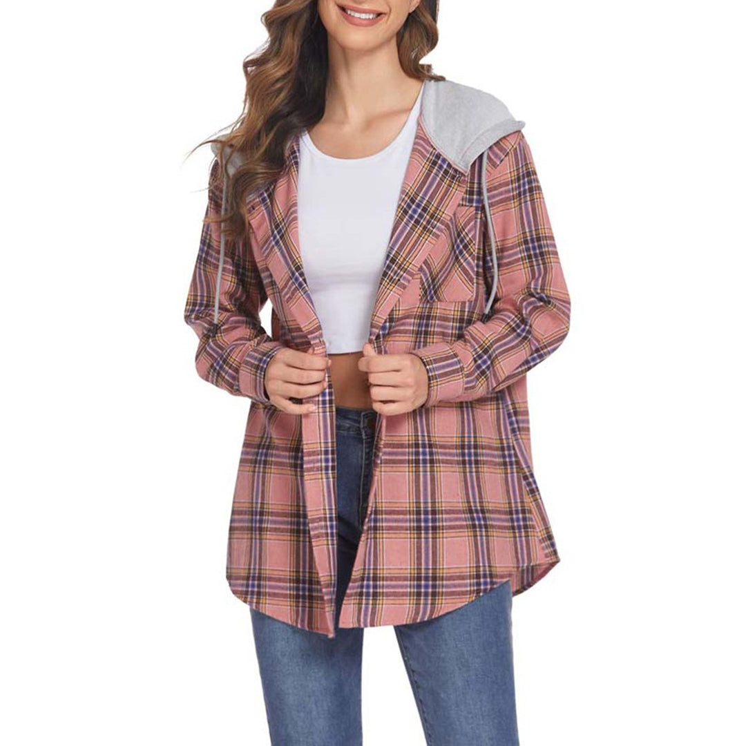 WW - Elegante Kapuzenjacke mit Karodesign