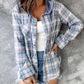 WW Hoodie - Loose Fit - Kordelzug - Button Up Shirt - Damenbekleidung