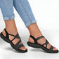 Arabella | Lässige Sandalen mit gestreiften Riemen und orthopädischem Komfort