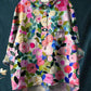 Klassische Damen Bluse mit Blumenmuster