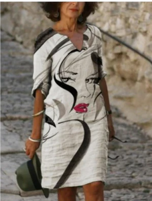 Sommerkleid Mit Grafikdruck Für Damen | Mini