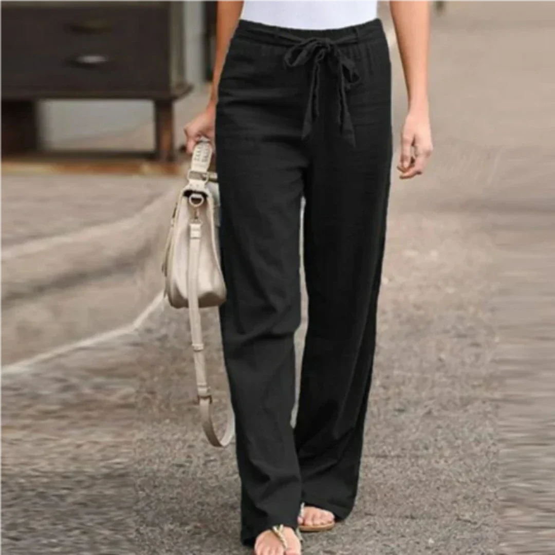 Lange Hose Für Damen Mit Gürtel | Trendy