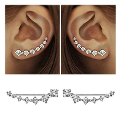 Glamour | Glänzender Zirkon 925 Sterling Silber Ohrring