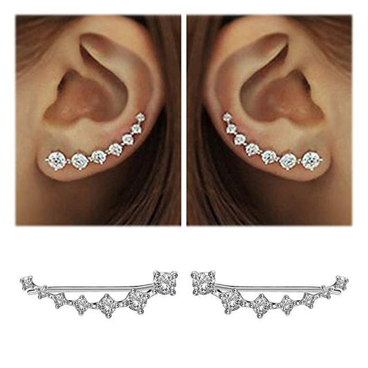 Glamour | Glänzender Zirkon 925 Sterling Silber Ohrring