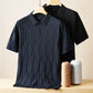 Jacquard Kurzarm Herren Poloshirt