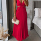 Elsa - Plissee-Maxikleid