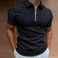 Modernes Slim Fit Polo mit Reißverschluss (1 Kaufen, 1 Gratis) - VestoZip™ Herren-Polo
