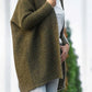 WW | Stilvolle Übergröße Kapuzenpulli Strickjacke