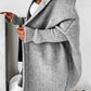 WW | Stilvolle Übergröße Kapuzenpulli Strickjacke