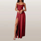 Elegantes Damen Kleid Mit Hohem Schlitz | Maxi