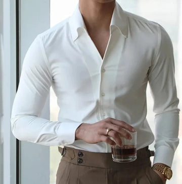 Sebastian Slim-Fit Hemd mit Stehkragen