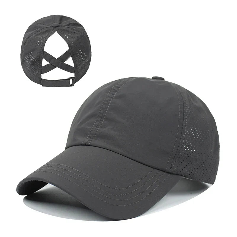 Atmungsaktive Unisex Sport-Basecap aus Mesh mit verstellbarem Sitz – AeroCap