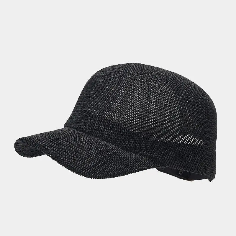 Trendiger geflochtener Sonnenhut mit breiter Krempe - SunWeave Style