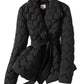 Assunta - Elegante Daunenjacke Mit Gürtel